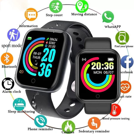 ¡Smartwatch Y68 con Audífonos M10 GRATIS! Combo tecnológico