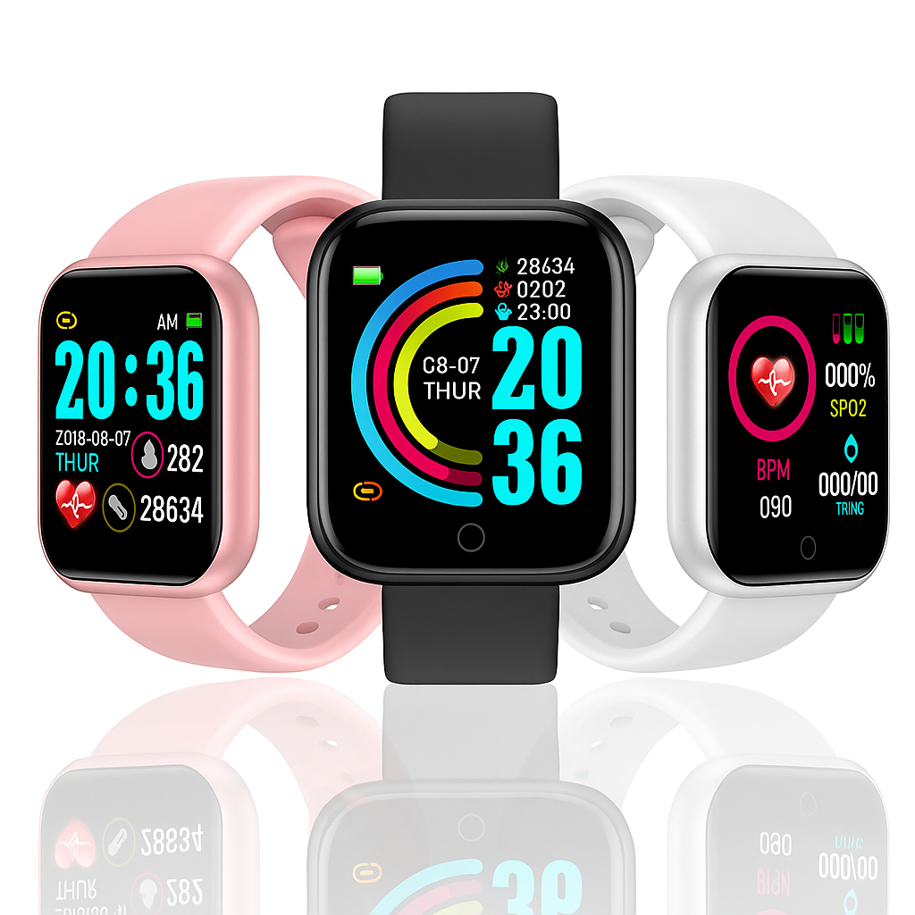 ¡Smartwatch Y68 con Audífonos M10 GRATIS! Combo tecnológico